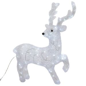 Олень светящийся, 56 см, уличный, акрил, 90 холодных белых LED ламп Kaemingk фото 3