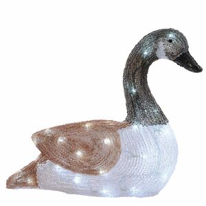 Светящаяся фигура для сада Гусь 44 см, уличная, акрил, IP44 Kaemingk фото 3