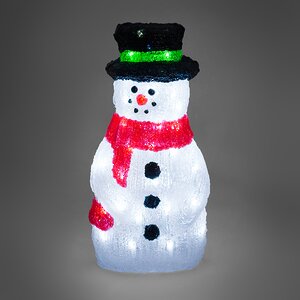 Светящийся Сэр Снеговик 40 см, 50 LED ламп, IP44 Kaemingk фото 3