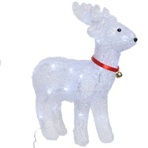 Светящийся Олененок с бубенчиком стоящий 35 см, 24 LED лампы, на батарейках, IP44 Kaemingk фото 3