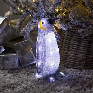 Пингвин Императорский светящийся 33 см, 24 LED ламп, IP44