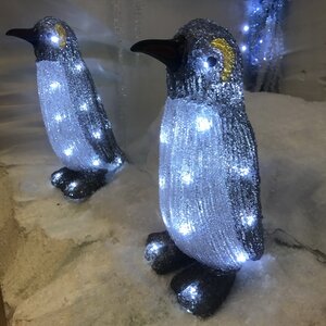 Пингвин Императорский светящийся 33 см, 24 LED ламп, IP44 Kaemingk фото 2