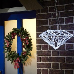 Светодиодная фигура Морозный Бриллиант 59*34 см, 120 холодных белых LED ламп с мерцанием, IP44 Kaemingk (Кейминг) фото 2