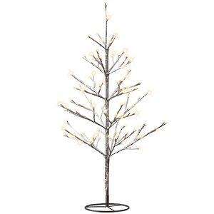 Светодиодное дерево "Морозный Иней", 120 см, уличное, 160 LED ламп, теплый белый Kaemingk фото 2