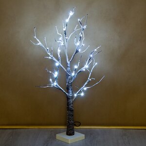Светящееся дерево Заснеженное 60 см, 36 холодных белых LED ламп, IP44