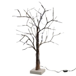 Светодиодное дерево "Заснеженное", 160 см, уличное, 96 LED ламп, холодный белый Kaemingk фото 1