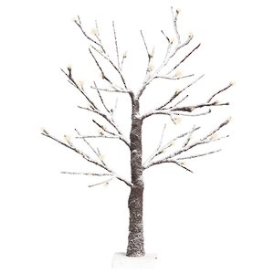 Светодиодное дерево Снежный Дуб 60 см, 36 теплых белых LED ламп, IP44 Kaemingk фото 2