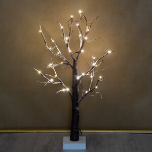 Светодиодное дерево Снежный Дуб 60 см, 36 теплых белых LED ламп, IP44 Kaemingk фото 1