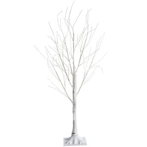 Светодиодное дерево Белая Береза 150 см, 400 теплых белых микро LED ламп, IP44 Kaemingk фото 3