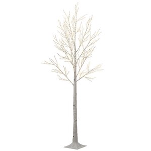 Светодиодное дерево Белая Береза 220 см, 750 теплых белых микро LED ламп, IP44 Kaemingk фото 4