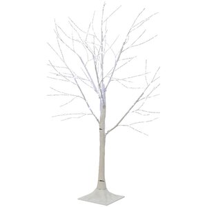 Светодиодное дерево Белая Береза 100 см, 300 холодных белых микро LED ламп, IP44 Kaemingk фото 3