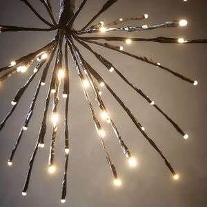 Светодиодное украшение Полярная Звезда черная 70 см, 160 экстра теплых белых LED ламп с мерцанием, IP44 Kaemingk (Кейминг) фото 5