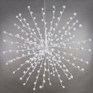 Светодиодное украшение Полярная Звезда: Snowfall 100 см, 280 холодных белых LED ламп, IP20 Kaemingk фото 2