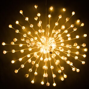 Светодиодное украшение Ежик - Снежные Шарики 70 см, 160 теплых белых LED ламп Kaemingk фото 1