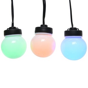 Гирлянда из лампочек Мона 20 ламп, разноцветные LED, 9.5 м, черный ПВХ, IP44 Kaemingk фото 3