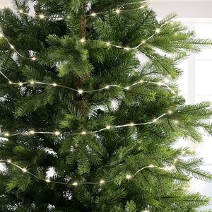 Светодиодная гирлянда Роса Микро Флекс 13.5 м, 180 теплых белых Led, серебряный провод, контроллер, IP44 Kaemingk (Кейминг) фото 2