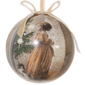 Елочный шар из папье-маше Рождественское желание 11 см ShiShi фото 1