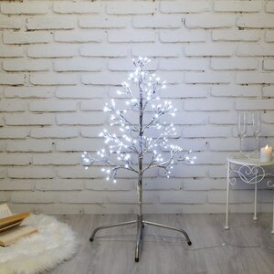 Светодиодное дерево Lausanne Silver 78 см, 140 холодных белых LED ламп с мерцанием, IP44