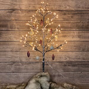 Новогоднее дерево Lausanne Silver 78 см, 140 теплых белых LED ламп с мерцанием, IP44