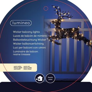 Светодиодное украшение Balcony Lights - Рождественский Олень 81 см, 72 теплые белые LED лампы, IP44 Kaemingk фото 2