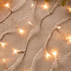 Светодиодная гирлянда нить Объемная 240 теплых белых LED ламп 18 м, прозрачный ПВХ, контроллер, IP44 Kaemingk фото 2