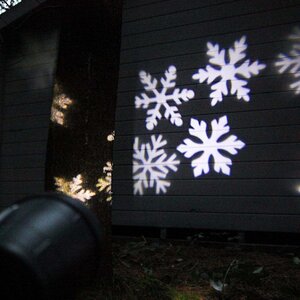 Новогодний уличный светильник Снежинки, холодный белый свет, 16 м2, IP44 Kaemingk фото 2