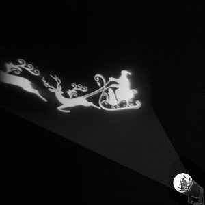 Новогодний светильник Санта в санях, холодный белый свет, IP44 Kaemingk фото 1