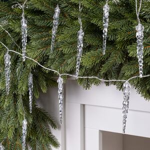 Гирлянда Сосульки Ice earrings 4.6 м, 24 синих LED ламп, контроллер, таймер, прозрачный ПВХ, IP44 Kaemingk (Кейминг) фото 3