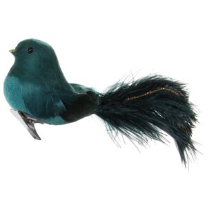 Елочное украшение Птичка Каролина 17 см, клипса ShiShi фото 2