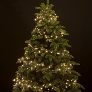 Ярусная гирлянда на елку 150 см Easy Light - Lumineo Snake, 400 теплых белых LED, зеленый ПВХ, диммер, IP44 Kaemingk фото 1