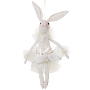 Елочная игрушка Леди Кролик 27 см, подвеска ShiShi фото 1