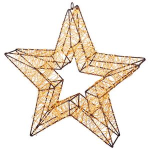 Светодиодное украшение Звезда Тессеус 38*8 см, 1500 теплых белых LED ламп, таймер, IP44 Kaemingk (Кейминг) фото 5