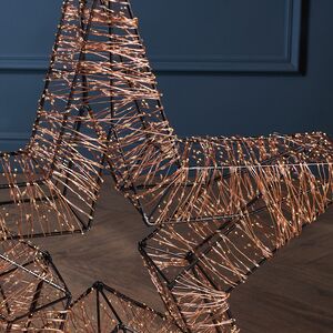 Светодиодное украшение Звезда Тессеус 58*12 см, 3000 теплых белых LED ламп, таймер, IP44 Kaemingk фото 4