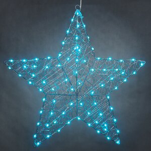 Светящаяся звезда Stella 58 см, 80 разноцветных LED ламп, контроллер, таймер, пульт управления, IP44 Kaemingk фото 8
