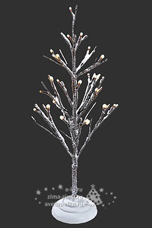Мини дерево "Рождественское", на батарейках,  50 см, 24 LED ламп, теплый белый Kaemingk фото 2