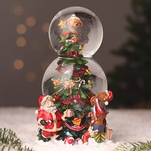 Снежный шар музыкальный Праздничная елка 21*12 см Sigro (Сигро) фото 2