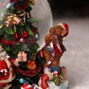 Снежный шар музыкальный Праздничная елка 21*12 см Sigro (Сигро) фото 5