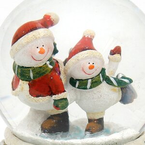 Снежный шар "Забавные снеговички на коньках", 8*8*9 см Sigro фото 2