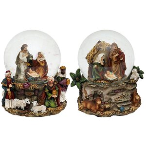 Снежный шар Святое Семейство в Вифлееме, 9 см Sigro фото 4