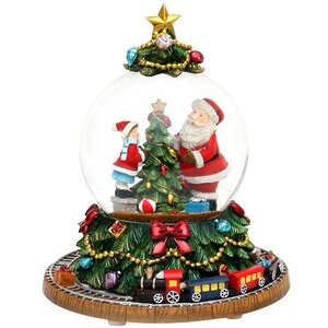 Музыкальный снежный шар Christmas Express 18 см с движущимся поездом Sigro (Сигро) фото 5