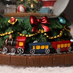 Музыкальный снежный шар Christmas Express 18 см с движущимся поездом Sigro (Сигро) фото 4