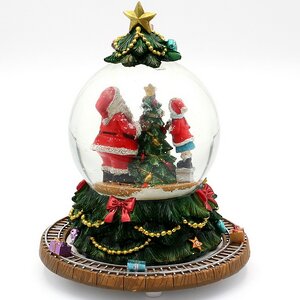 Музыкальный снежный шар Christmas Express 18 см с движущимся поездом Sigro (Сигро) фото 7