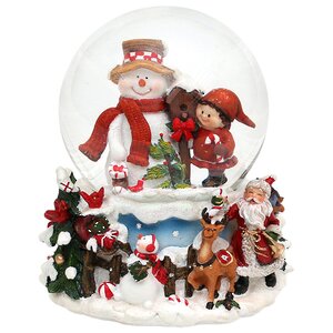Музыкальный снежный шар Рождественские Традиции 13*15 см