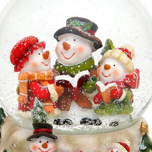 Музыкальный снежный шар Семейное Рождество 14*15 см Sigro фото 2