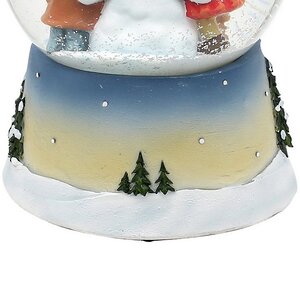 Музыкальный снежный шар Снеговик Персивальд с малышами 15*11 см Sigro фото 5