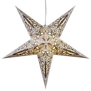Объемная бумажная звезда Starry Dream 60 см серая Star Trading фото 3