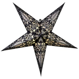 Объемная бумажная звезда Starry Dream 60 см чёрная Star Trading фото 1