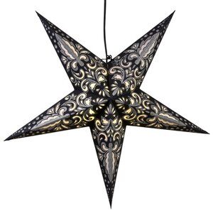 Объемная бумажная звезда Starry Dream 60 см чёрная Star Trading фото 3