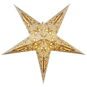 Объемная бумажная звезда Starry Dream 60 см шампань Star Trading фото 1