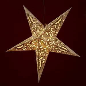 Объемная бумажная звезда Starry Dream 60 см шампань Star Trading фото 2